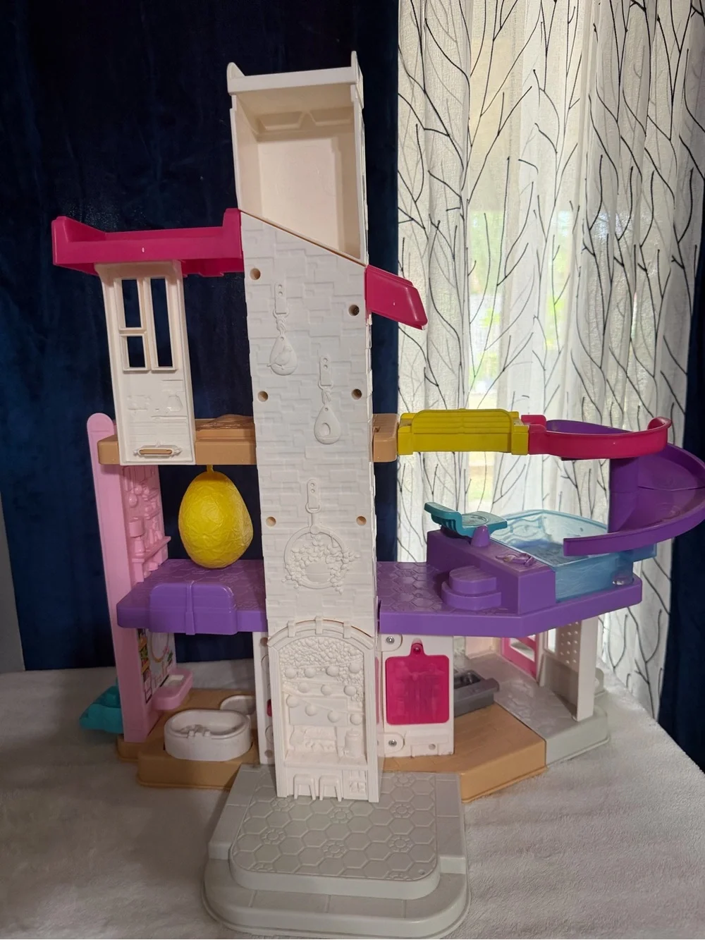 Little People Multi-Level Doll Playset in Pink & Purple by Fisher-Price